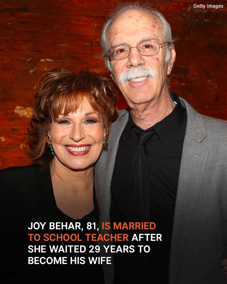 Joy Behar Waited 29 Years to Marry Retired School Teacher 7 Years Younger than Her