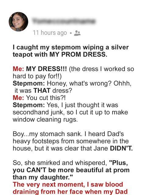 Stepmom Destroys Prom Dress