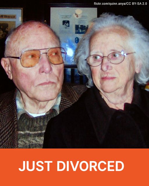 After 53 years of marriage, an elderly couple shocked many by divorcing.