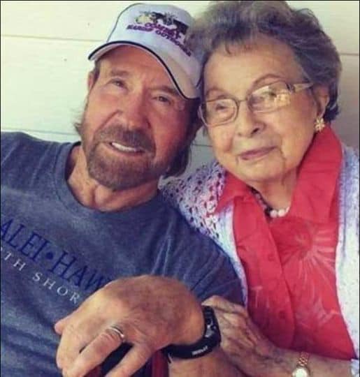 Chuck Norris honors mom as she turns 102 – she worked nights to get her 3 sons out of poverty