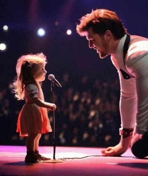 The superstar invited a young girl to sing, and within seconds, she captivated the audience, bringing down the house with her performance.